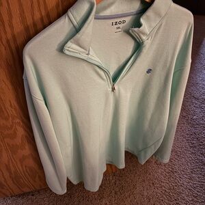IZOD men’s Light Green Cowl Neck Sweater